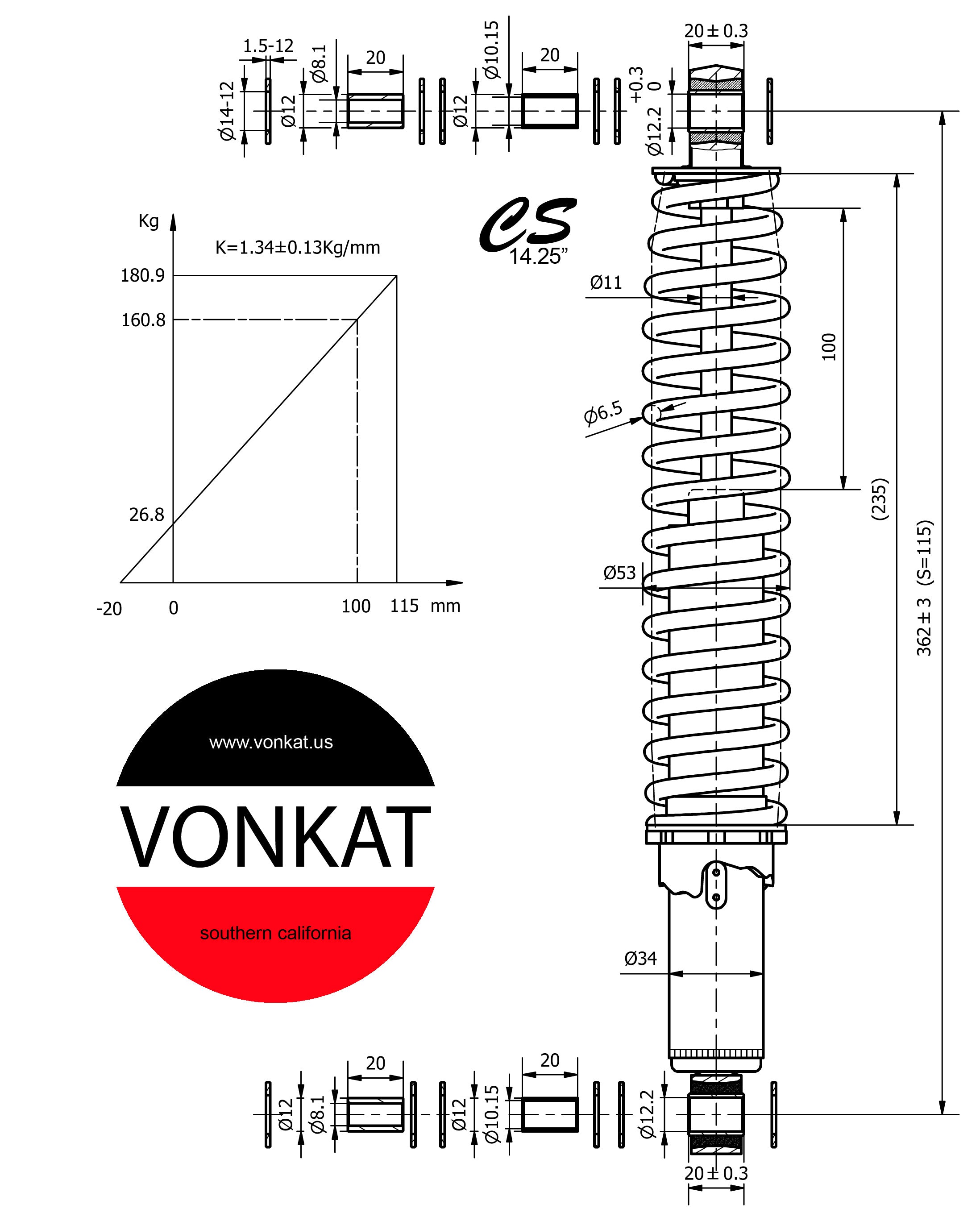 Classic Slimline Shocks for Vintage Dirt Bikes